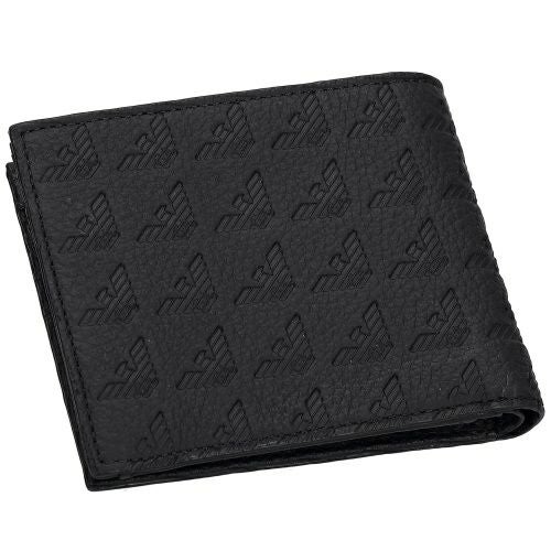 エンポリオアルマーニ 二つ折り財布 メンズ ブラック EMPORIO ARMANI