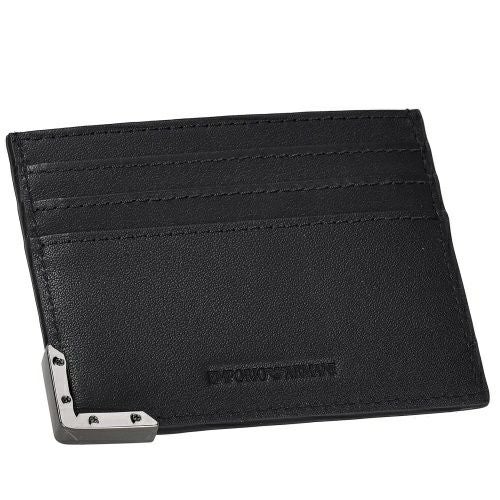 エンポリオアルマーニ カードケース メンズ ブラック EMPORIO ARMANI
