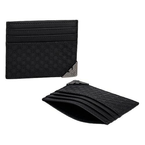 エンポリオアルマーニ カードケース メンズ ブラック EMPORIO ARMANI