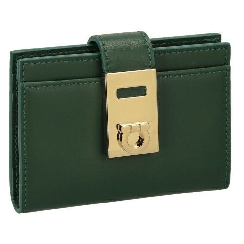 フェラガモ カードケース 名刺入れ レディース グリーン FERRAGAMO 220552 775125 FORGR