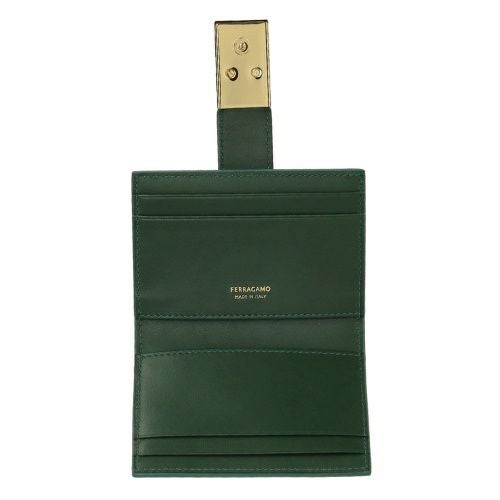 フェラガモ カードケース 名刺入れ レディース グリーン FERRAGAMO 220552 775125 FORGR