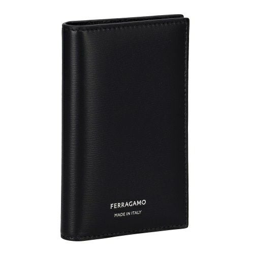 フェラガモ カードケース 名刺入れ メンズ ブラック FERRAGAMO 661332
