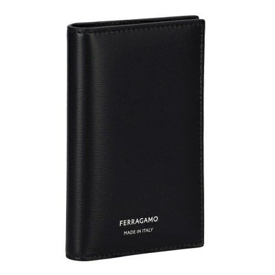 フェラガモ カードケース 名刺入れ メンズ ブラック FERRAGAMO 661332 