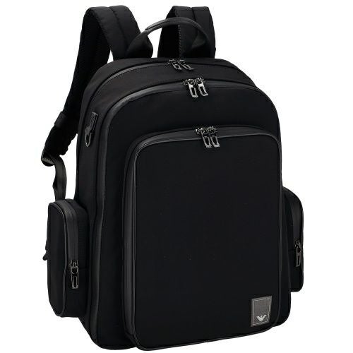 Emporio Armani 黒 バックパック エンポリオアルマーニ バックパック リュックサック メンズ ブラック
