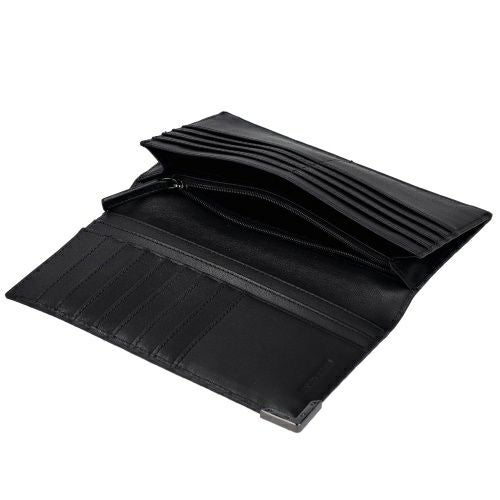 新品未使用・箱/カード付 EMPORIO ARMANI 長財布 ブラック 正規品 エンポリオアルマーニ 長財布 メンズ ブラック EMPORIO ARMANI Y4R624