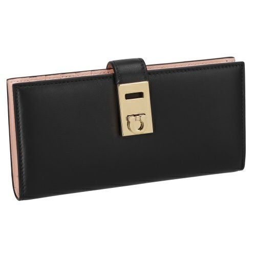フェラガモ 長財布 レディース ブラック FERRAGAMO 220522 770845 NE