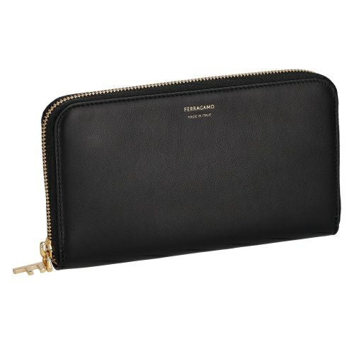 フェラガモ Ferragamo 長財布 レディース ガンチーノソフト ベージュ