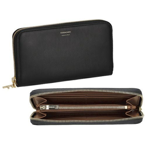 フェラガモ 長財布 レディース ブラック FERRAGAMO 220795 775336 NE