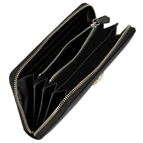 Vivienne Westwood 財布 SAFFIANO BLACK Vivienne Westwood ヴィヴィアンウエストウッド SAFFIANO PLAIN 二