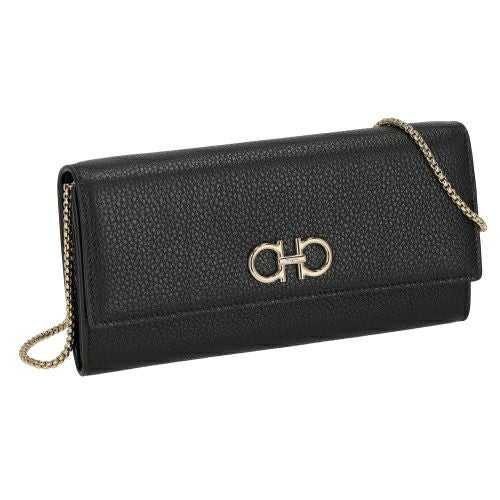 フェラガモ 長財布 チェーンウォレット レディース ダブルガンチーニ