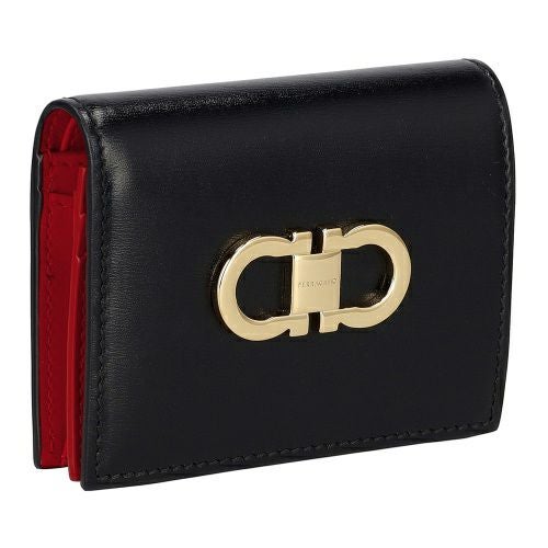 フェラガモ 二つ折り財布 コンパクト財布 レディース ダブルガンチーニ