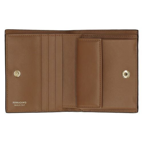 フェラガモ 二つ折り財布 コンパクト財布 レディース ブラック