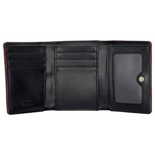 ヴィヴィアンウエストウッド 三つ折り財布 コンパクト財布 がま口財布 レディース SAFFIANO PLAIN レッド Vivienne Westwood 5115002MW H411 RED