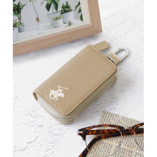 ビバリーヒルズポロクラブ キーケース メンズ レディース グレー BEVERLY HILLS POLO CLUB BHG-L1005 グレージュ