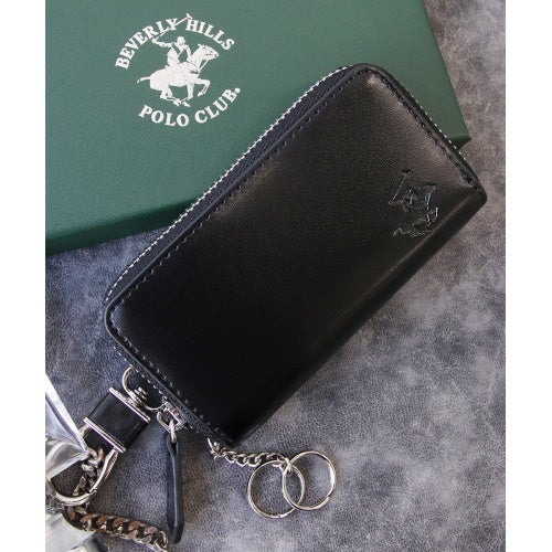 ビバリーヒルズポロクラブ キーケース メンズ ブラック BEVERLY HILLS POLO CLUB BHG-M1005 ブラック/ネイビー