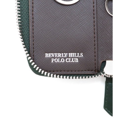 ビバリーヒルズポロクラブ キーケース メンズ グリーン BEVERLY HILLS POLO CLUB BHG-M1005 グリーン/ダークブラウン