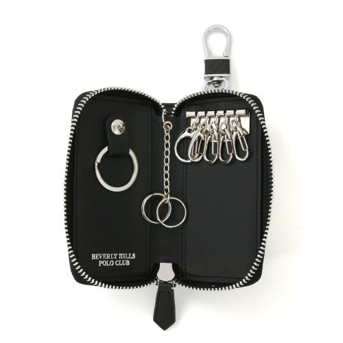 ビバリーヒルズポロクラブ キーケース メンズ ブラック BEVERLY HILLS POLO CLUB BHG-M2005