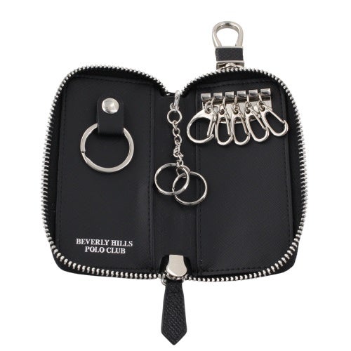 ビバリーヒルズポロクラブ キーケース メンズ ブラック BEVERLY HILLS POLO CLUB BHG-M3005