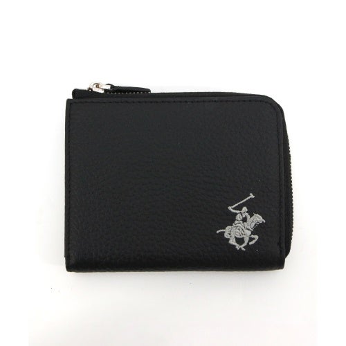 ビバリーヒルズポロクラブ コンパクト財布 メンズ レディース ブラック BEVERLY HILLS POLO CLUB BHG-L1003