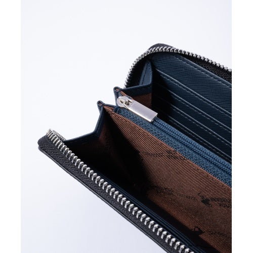 ビバリーヒルズポロクラブ 長財布 メンズ ブラック BEVERLY HILLS POLO CLUB BHG-M1001 ブラック/ネイビー
