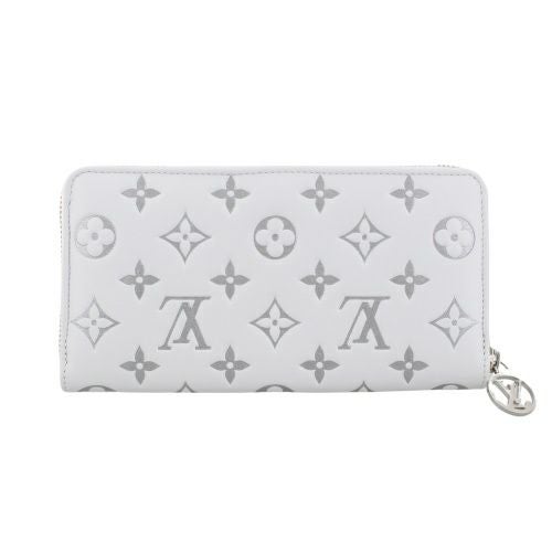 ルイヴィトン 長財布 レディース モノグラム ジッピー・ウォレット ホワイト LOUIS VUITTON M12154
