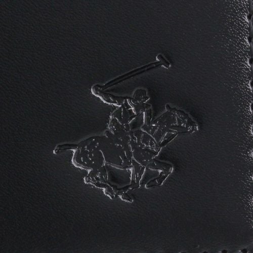 ビバリーヒルズポロクラブ 二つ折り財布 メンズ ブラック BEVERLY HILLS POLO CLUB BHG-M1002 ブラック/ネイビー