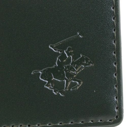 ビバリーヒルズポロクラブ 二つ折り財布 メンズ グリーン BEVERLY HILLS POLO CLUB BHG-M1002 グリーン/ダークブラウン