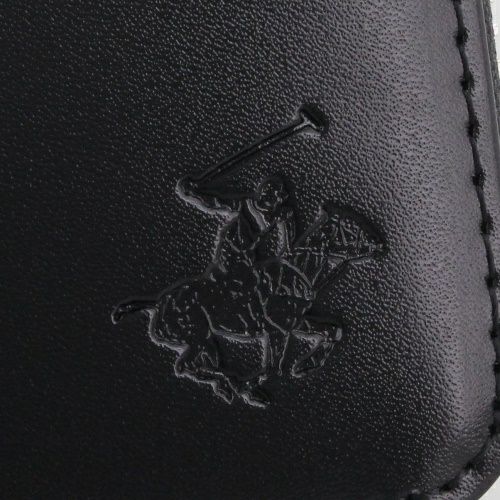 ビバリーヒルズポロクラブ 二つ折り財布 メンズ ブラック BEVERLY HILLS POLO CLUB BHG-M1004 ブラック/ネイビー