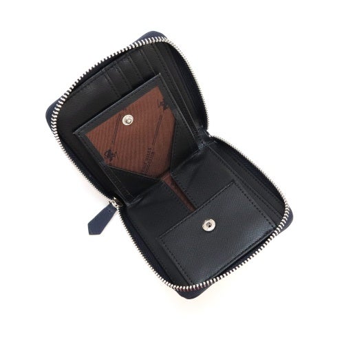 ビバリーヒルズポロクラブ 二つ折り財布 メンズ ネイビー BEVERLY HILLS POLO CLUB BHG-M1004 ネイビー/ブラック