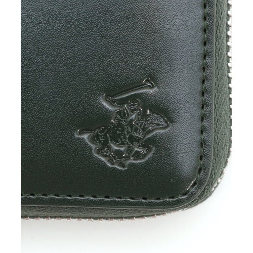 ビバリーヒルズポロクラブ 二つ折り財布 メンズ グリーン BEVERLY HILLS POLO CLUB BHG-M1004 グリーン/ダークブラウン