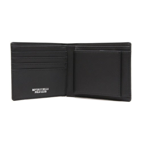 ビバリーヒルズポロクラブ 二つ折り財布 メンズ ブラック BEVERLY HILLS POLO CLUB BHG-M2002