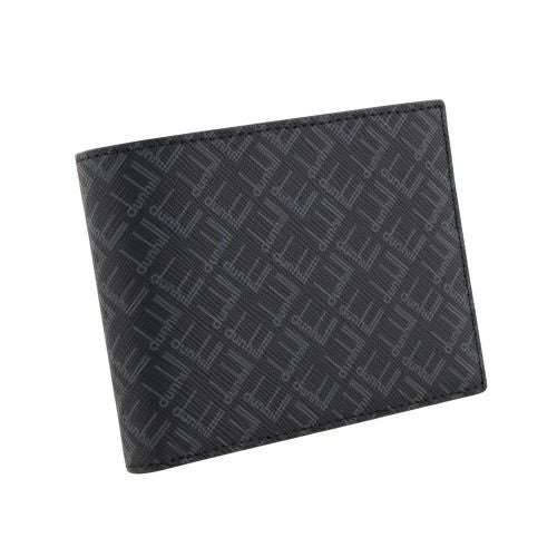 ダンヒル 二つ折り財布 メンズ シグネチャー SIGNATURE ブラック