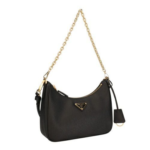 プラダ ショルダーバッグ レディース トライアングルロゴ ブラック