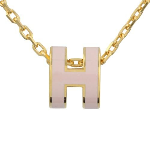 エルメス ネックレス レディース ポップH ミニ MINI POP H HERMES H147992F ROSE DRAGEE/GD