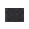 コーチ アウトレット カードケース メンズ シグネチャー コンパクト ビルフォールド ウォレット カードケース ブラック COACH OUTLET CW368 MI5