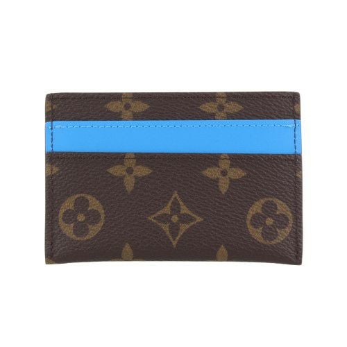 ルイヴィトン カードケース 名刺入れ レディース カードケース ポルト カルト･ダブル ブルー LOUIS VUITTON M12838 ガストン ブルー
