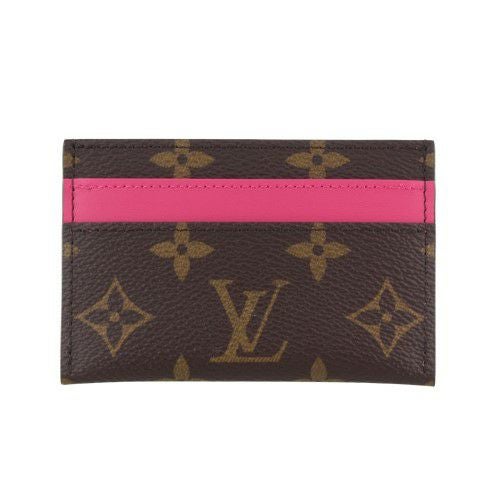 ルイヴィトン カードケース 名刺入れ レディース カードケース ポルト カルト･ダブル ピンク LOUIS VUITTON M12841 ポンディシェリ ピンク