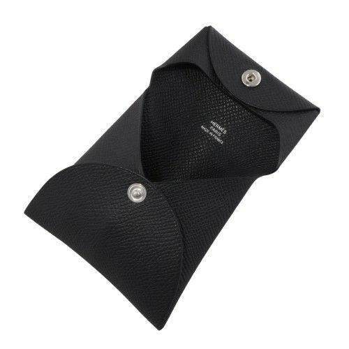 エルメス バスティア ノワール エプソン シルバー金具 W刻印 ブラック