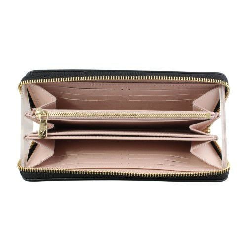 ルイヴィトン 長財布 レディース モノグラム ジッピー･ウォレット ブラック LOUIS VUITTON M12152 ブラック/ピンク