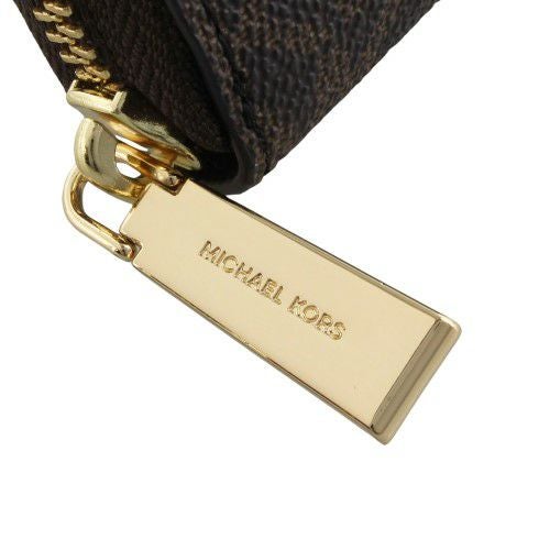 マイケルコース 長財布 レディース JET SET CHARM MK SIG ブラウン