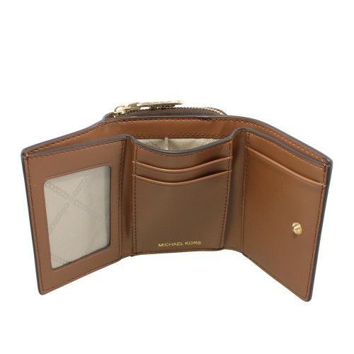 マイケルコース 三つ折り財布 コンパクト財布 レディース ブラウン MICHAEL KORS 32S4G8ED8B 227 BRN LUGGAGE