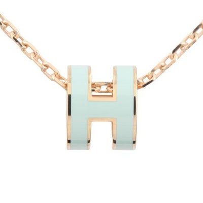 エルメス ネックレス レディース MINI POP H グリーン HERMES 