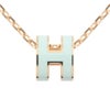 エルメス ネックレス レディース MINI POP H グリーン HERMES H109507B VERT FIZZ/PGD