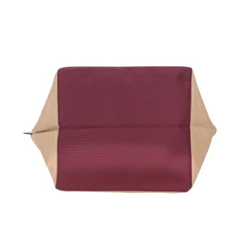 エルベシャプリエ ハンドバッグ トートバッグ レディース ナイロン舟型トートM ベージュ Herve Chapelier 1027N 63 Mastic/24 Aubergine