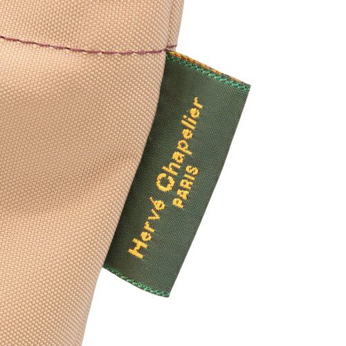 エルベシャプリエ ハンドバッグ トートバッグ レディース ナイロン舟型トートM ベージュ Herve Chapelier 1027N 63 Mastic/24 Aubergine
