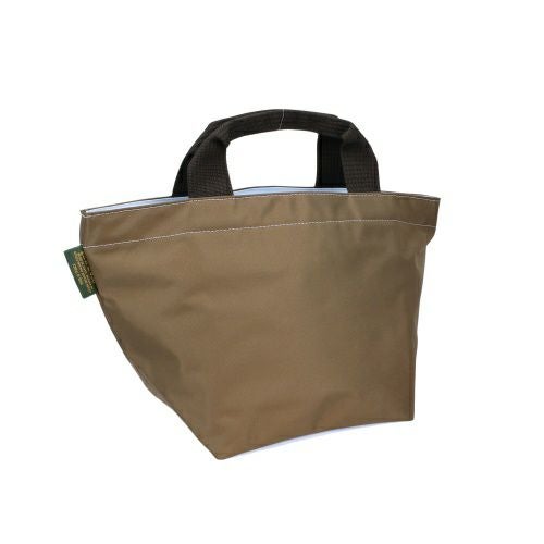 エルベシャプリエ ハンドバッグ トートバッグ レディース ナイロン舟型トートM ブラウン Herve Chapelier 1027N 64 Taupe/10 Bleuet