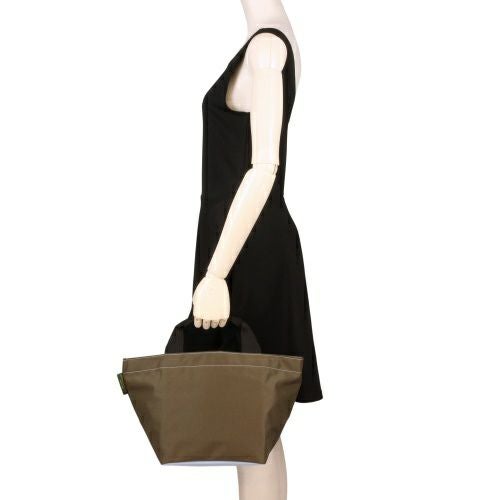 エルベシャプリエ ハンドバッグ トートバッグ レディース ナイロン舟型トートM ブラウン Herve Chapelier 1027N 64 Taupe/10 Bleuet