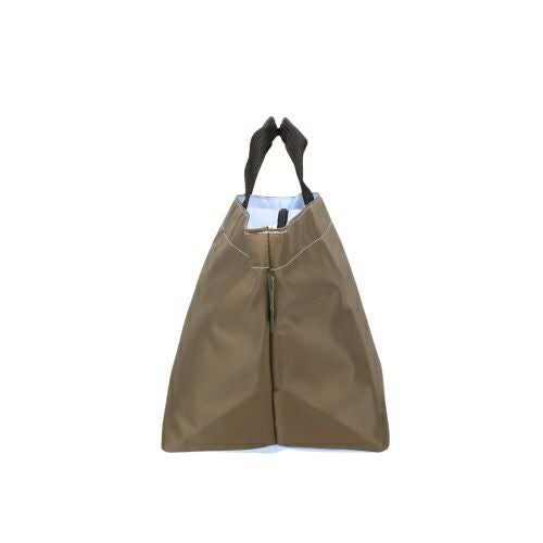 エルベシャプリエ ハンドバッグ トートバッグ レディース ナイロン舟型トートM ブラウン Herve Chapelier 1027N 64 Taupe/10 Bleuet