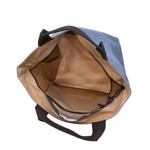 エルベシャプリエ ハンドバッグ トートバッグ レディース ナイロン舟型トートM ブルー Herve Chapelier 1027N 06 Denim/63 Mastic