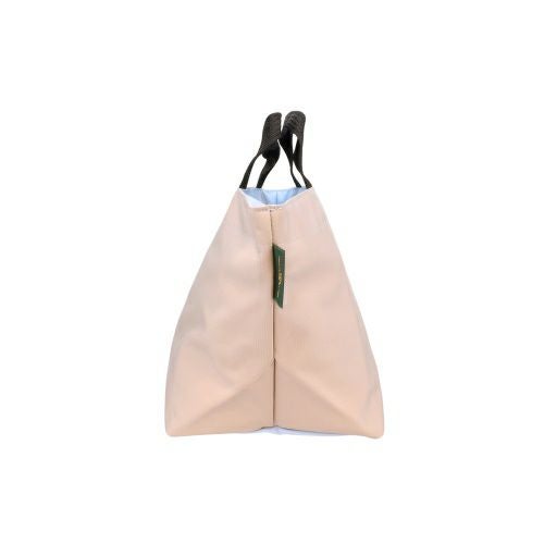 エルベシャプリエ ハンドバッグ トートバッグ レディース ナイロン舟型トートM ベージュ Herve Chapelier 1027N 05 Nacre/10 Bleuet